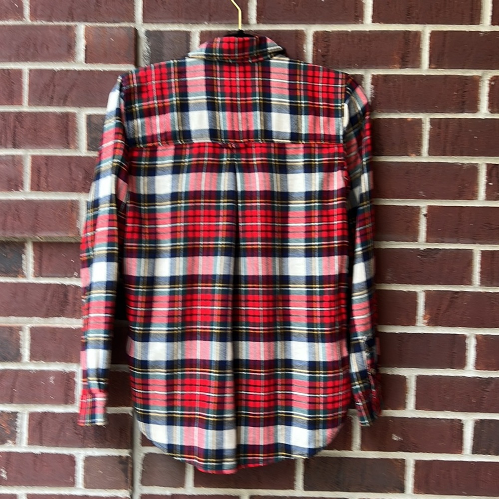 American Eagle Soft Material Plaid Button Down Fl… - image 3